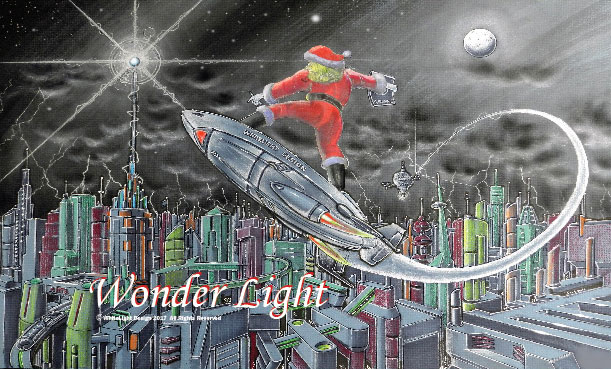 Wonder Light - 2017 Holiday Card Turbo Board flying