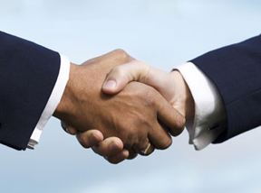 hand shake building trust - partnership
