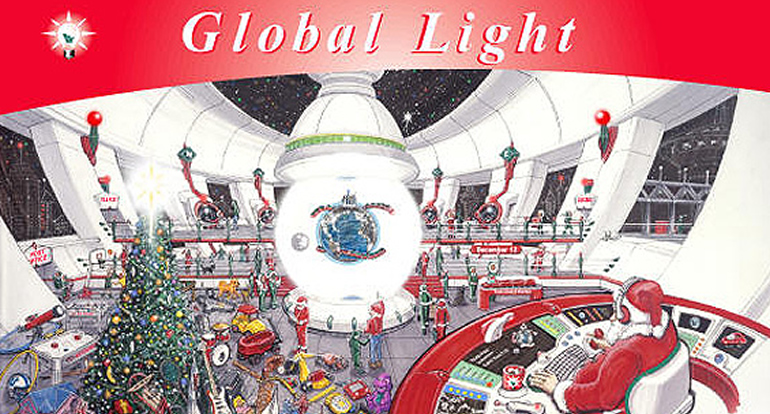 Global Light - 2002 Holiday Card Santa tour