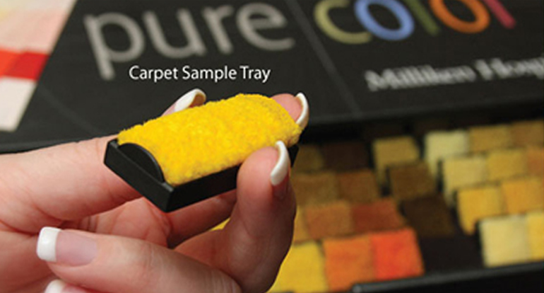 Milliken Carpet Swatch Tray sales display system