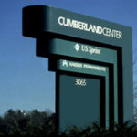 cumberland center main sign monument