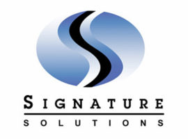 "S" swirl Signature Solutions Corporate Identity