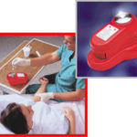 Biosharp red syringe needle destruction device for Nurses - hospitals-clinics