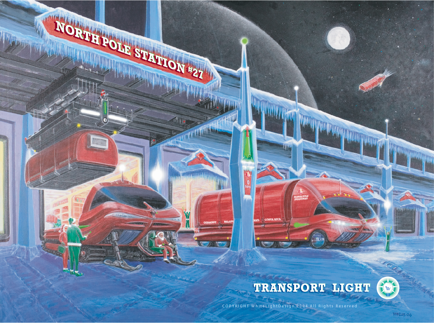 Transport Light Holiday Card 2003