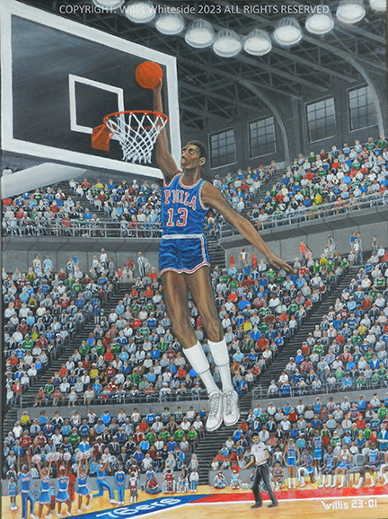  #2 GOAT Basketball Wilt Chamberlain Art