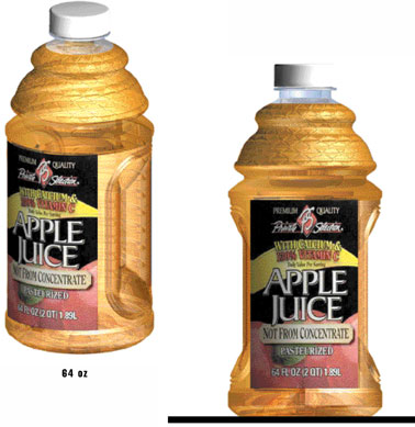 Portfolio Bottle Design Apple Juice Light