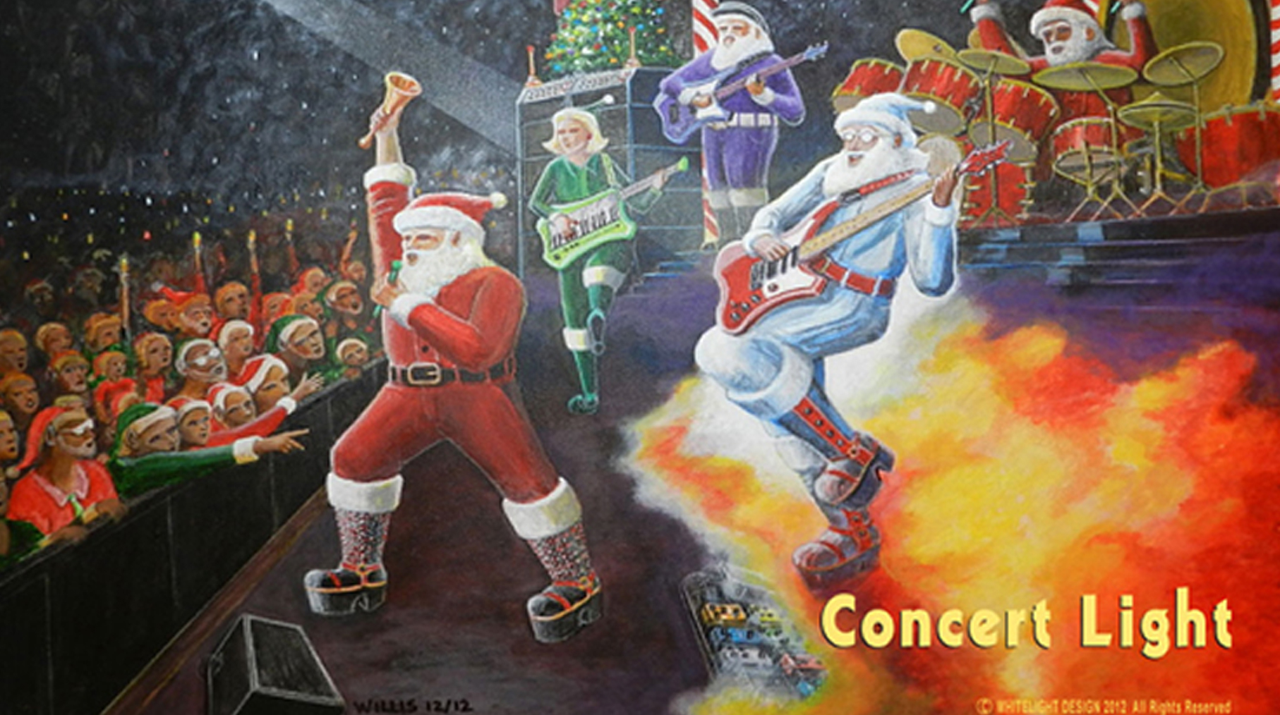 Concert Light 2012 WhiteLight Design annual Holiday Card