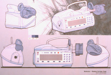 Medex Infusion 3500 Syringe Pump Rendering