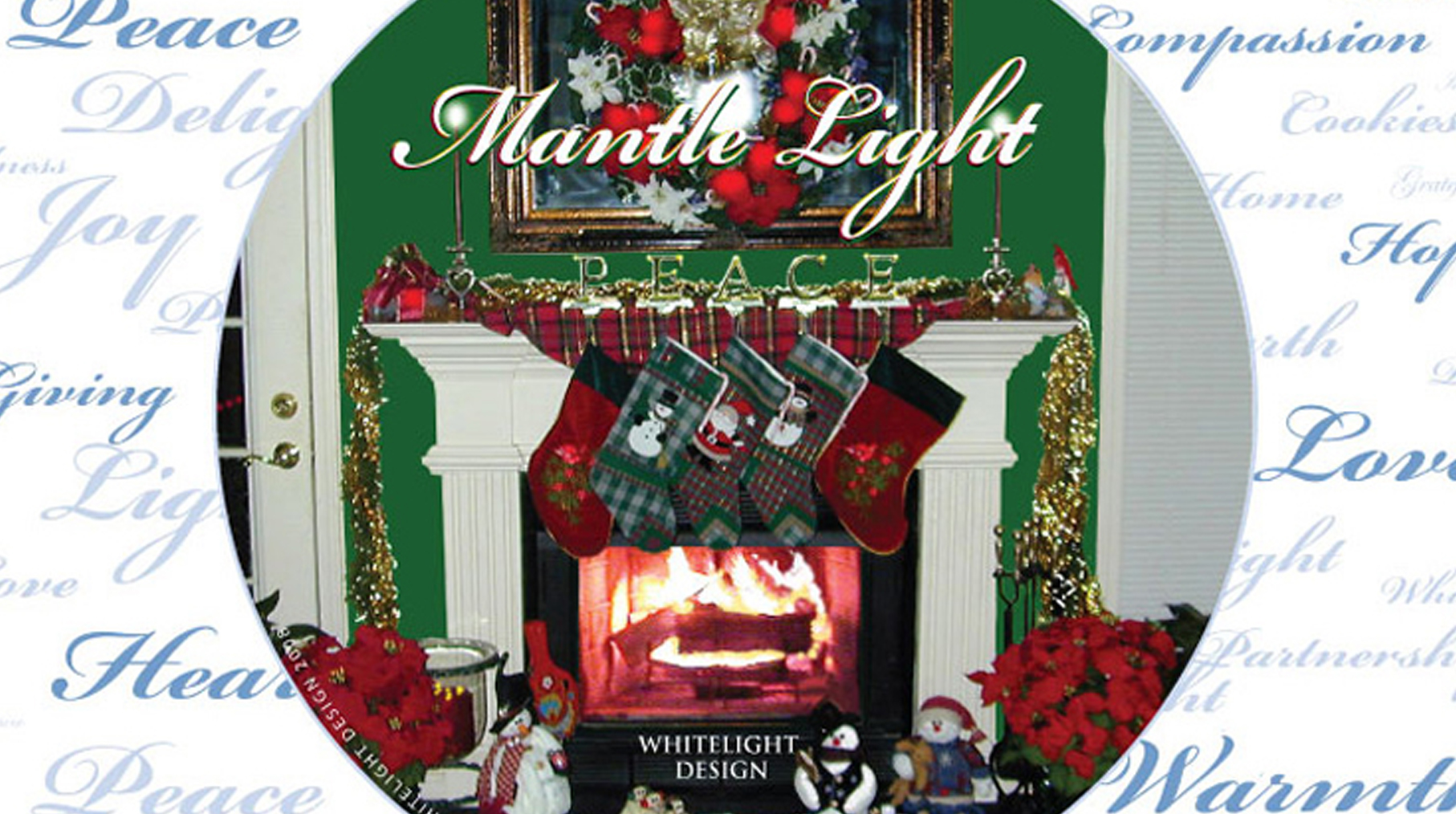 Mantle Light 2008 WhiteLight Design annual Holiday Card