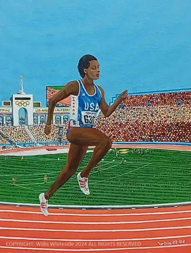 GOAT Sports Art by w2 track field jackie joyner kersee