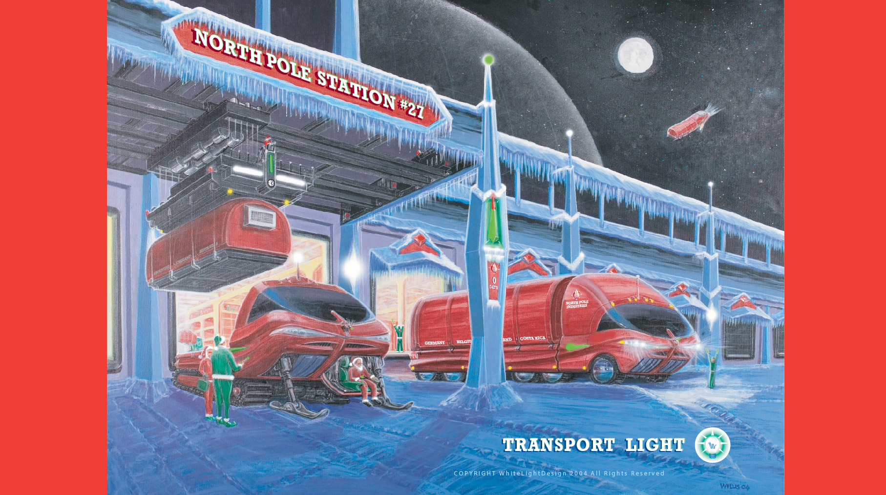 Transport Light 2004 WhiteLight Design annual Holiday Card