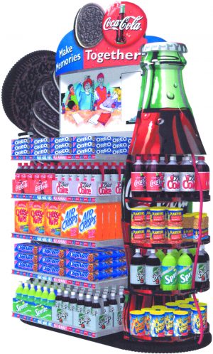 Display cobranding Island coke oreo